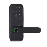 Fingerprint Smart Lock, Touchscreen Room Door Lock, Phone App Digital Lever Lock, Bluetooth Door Knob, Keyless Entry Front Door Lock with Keypad, for Home & Hotel & Office & Interior Door