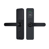 Fingerprint Smart Lock, Touchscreen Room Door Lock, Phone App Digital Lever Lock, Bluetooth Door Knob, Keyless Entry Front Door Lock with Keypad, for Home & Hotel & Office & Interior Door