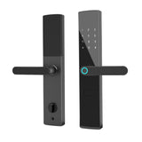 Fingerprint Smart Lock, Touchscreen Room Door Lock, Phone App Digital Lever Lock, Bluetooth Door Knob, Keyless Entry Front Door Lock with Keypad, for Home & Hotel & Office & Interior Door